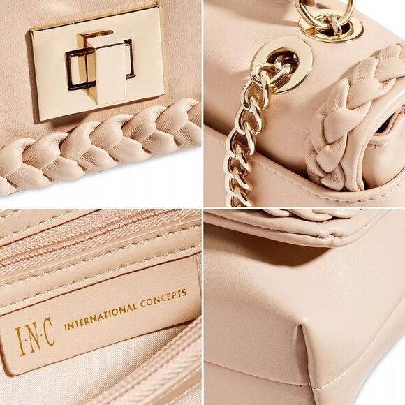 INC International Concepts Crossbody Chain link braided handbag Ajae - Picture 4 of 10